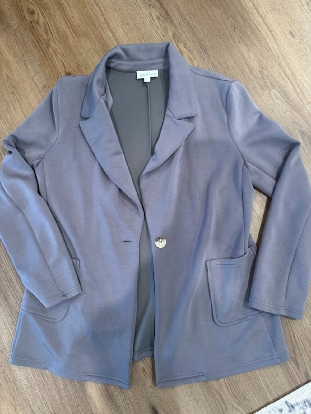 Vici Lavender Gray Single-Button Blazer